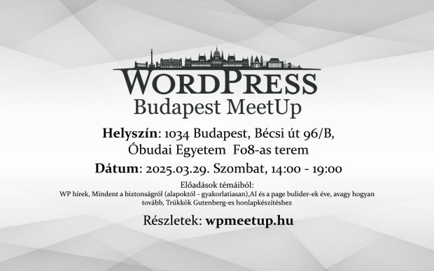 Márciusban folytatódik a WP Budapest MeetUp