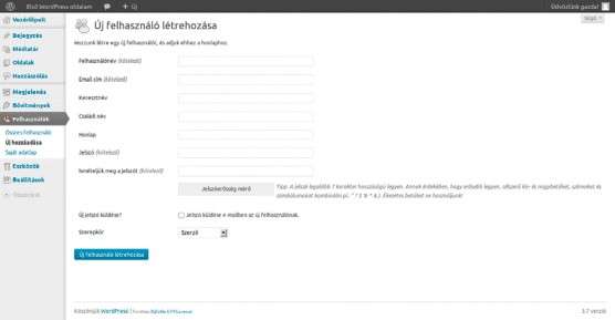 6.4. Új felhasználó hozzáadása