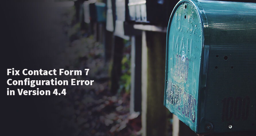 Contact Form 7 konfigurációs hiba javítása